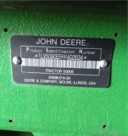 2019 JOHN DEERE 5090E full