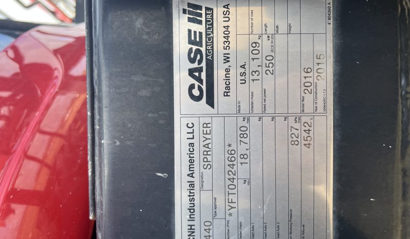 2016 Case IH 4440 sprayer full