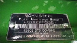 2016 JOHN DEERE S680 full
