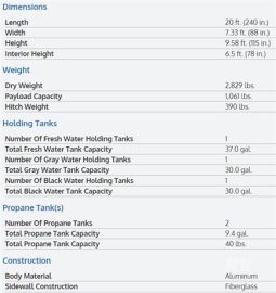 2019 FOREST RIVER FLAGSTAFF E-PRO 19FD full