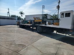2005 Mitsubishi Fuso with, 2005 Hooper Equipment Trailer, 10 Ton, Gooseneck, and 2006 PJ Dump  Hurricane Clean Up Trailer, 10 Ton, Gooseneck full