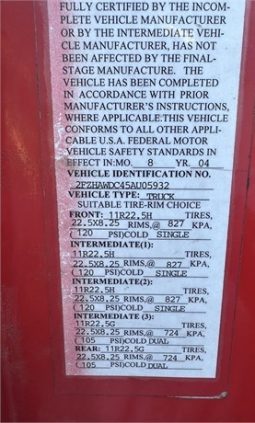 2005 STERLING LT8500 full