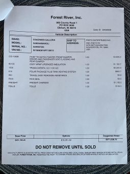 2025 COACHMEN GALLERIA LI3 24A full