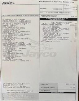 2019 JAYCO GREYHAWK PRESTIGE 31FP full