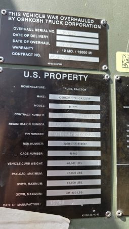 1994 Oshkosh HET 8×8 Winch Truck full