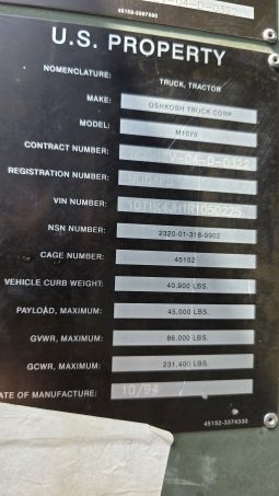 1994 Oshkosh HET 8×8 Winch Truck full